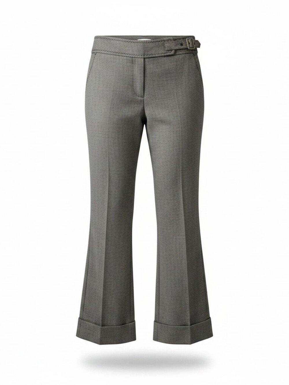 Ann Taylor LOFT Petites 00P Gray Ankle Pants Tailored Career Cuffed Hem